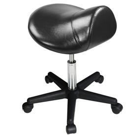img 4 attached to 🪑 Master Massage Equipment Ergonomic Swivel Saddle Rolling Hydraulic Stool in Black: Ideal for Clinics, Spas, Salons, Dentists, Classrooms, Home, and Office Use