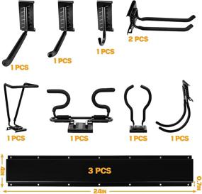 img 3 attached to 🔧 Wall Mounted Material Handling Tools Organizer for Garage