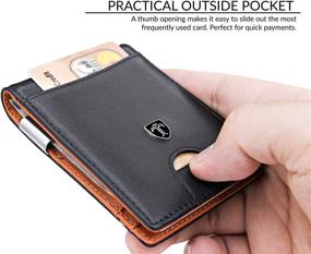 img 1 attached to 💼 Sleek and Secure: TRAVANDO Wallet HOUSTON featuring Advanced Blocking Technology