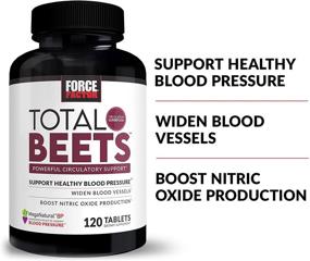 img 3 attached to ❤️ Optimize Heart Health: Force Factor Total Beets Supplement - Boost Nitric Oxide with Nitrates and Grapeseed Extract, 120 Count. Improve Circulation and Cardiovascular Function - Vasodilator Heart Health Vitamins