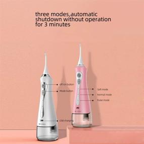 img 2 attached to 🚿 Dione Water Flosser Pro: Cordless Dental Oral Irrigator - Waterproof, 3 Modes, Cleanable 230 ML Water Tank - Portable & Rechargeable for Effective Teeth Care