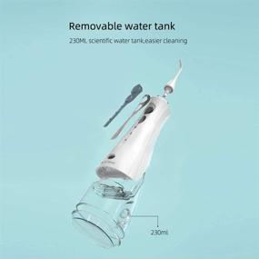 img 1 attached to 🚿 Dione Water Flosser Pro: Cordless Dental Oral Irrigator - Waterproof, 3 Modes, Cleanable 230 ML Water Tank - Portable & Rechargeable for Effective Teeth Care
