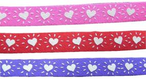 img 1 attached to 🐾 Hearts Printed Beastie Bands Cat Collar