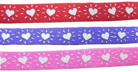 img 3 attached to 🐾 Hearts Printed Beastie Bands Cat Collar