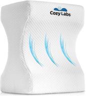 🌙 cozy labs orthopedic knee pillow for side sleepers - relief from sciatica, back, leg, hip, and joint pain - enhanced sleep quality and posture - aid for surgery recovery - memory foam contour wedge logo