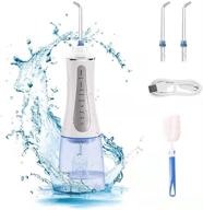 🚤 luckboat 350ml portable cordless water flosser - smart teeth cleaner with 5 modes, ipx7 waterproof - ideal for adult and child braces, oral care dental water flossers for cleaner teeth logo