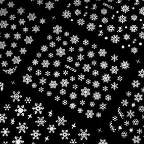 img 3 attached to Lurrose Snowflake Adhesive Stickers Decorative