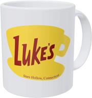 ☕ luke's diner thinker art ceramic coffee mug - 11oz. ideal gift or souvenir for coffee lovers. logo