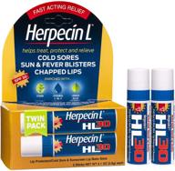 💋 herpecin-l lip protectant: cold sore & sunscreen lip balm twin pack - ultimate lip care solution logo