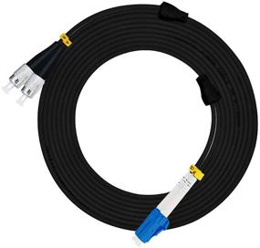 img 4 attached to Jeirdus 5M LC To FC Outdoor Armored Duplex 9/125 SM Fiber Optic Cable Jumper Optical Patch Cord Singlemode 5Meters 16Ft LC-FC