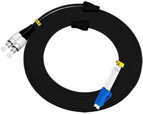 img 1 attached to Jeirdus 5M LC To FC Outdoor Armored Duplex 9/125 SM Fiber Optic Cable Jumper Optical Patch Cord Singlemode 5Meters 16Ft LC-FC