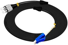 img 2 attached to Jeirdus 5M LC To FC Outdoor Armored Duplex 9/125 SM Fiber Optic Cable Jumper Optical Patch Cord Singlemode 5Meters 16Ft LC-FC