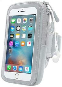 img 3 attached to Sport Running Armband Sweatproof Cell Phone Holder Case Arm Band Strap With Zipper Key Holder Wallet Card Slot For IPhone Xs Max XR X 8 7 6 6S Plus Galaxy S10 S9 S9 S8 S7 S6 Edge