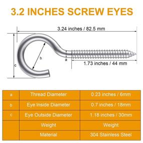 img 3 attached to Heavy Duty304 Нержавеющая саморезная кольцевая клемма с проушиной