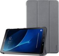 📱 чехол procase для планшета galaxy tab a 10.1 sm-t580 t585 t587, модель 2016 года (старая модель), тонкий чехол-книжка с функцией стенда для планшета galaxy tab a 10.1 дюйма - серый логотип