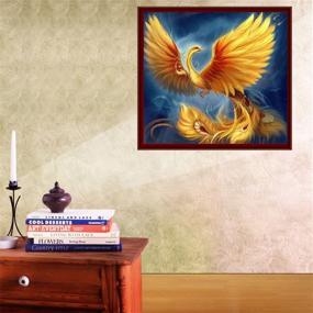 img 2 attached to Fipart Painting Stickers Decoration Phoenix 14X14Inch