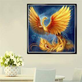 img 3 attached to Fipart Painting Stickers Decoration Phoenix 14X14Inch