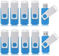 📀 10 пачек usb-флеш-накопителей на 4 гб - aiibe thumb drive memory stick bulk - usb 2.0 - небесно-голубой (4g, 4gb) логотип