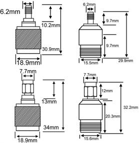 img 3 attached to 🔌 Набор переходников SMA-N - 4 типа, 2 комплекта, RF-коннекторы - N разъемы мужской/женский на SMA разъемы женский/мужской - набор из 8 штук