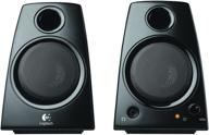 logitech z130 compact laptop speakers with 3.5mm jack - powerful sound in sleek black logo