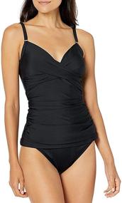 img 2 attached to 👙 Stylish and Versatile: Calvin Klein Adjustable Women's Tankini Swimsuit in Swimsuits & Cover Ups