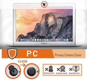 img 2 attached to 📷 Slim Laptop Camera Cover, Ultimate Webcam Shield for Mac, iPhone, Surface - 3Pack