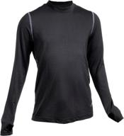 terramar thermolator climasense 4-way stretch brushed crew hoodie, black, size medium (10-12) логотип