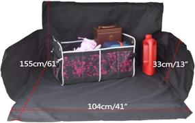 img 2 attached to Ultimate SUV Cargo Liner for Dogs: Waterproof Pet Cargo Cover & Seat Mat - Oxford Dog Cargo Cover!