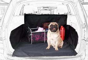 img 4 attached to Ultimate SUV Cargo Liner for Dogs: Waterproof Pet Cargo Cover & Seat Mat - Oxford Dog Cargo Cover!