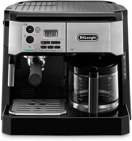 img 4 attached to De'Longhi BCO430BM All-in-One Combination Coffee Maker & Espresso Machine with Advanced Milk Frother for Cappuccino, Latte & Macchiato – Includes 10-Cup Glass Coffee Pot