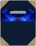🔵 premium 100 dark blue linen cardstock: 8.5x11 inches, 80# cover weight - fine linen texture, deep dye quality - ideal for letter, flyers logo