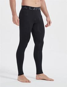 img 1 attached to 🩳 LAFROI Men's Quick-Dry Compression Fit Tights Leggings with Secure Waistband - YSK08