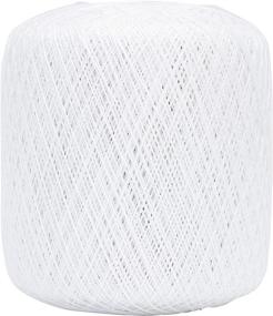 img 2 attached to Нить для крючка Coats Crochet Fine, 20, белая: высокое качество для изысканных изделий.