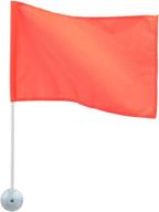 seachoice 78301 heavy-duty marine-grade nylon orange ski flag with 24-inch pole: top-rated ski flag for enhanced safety on the water логотип