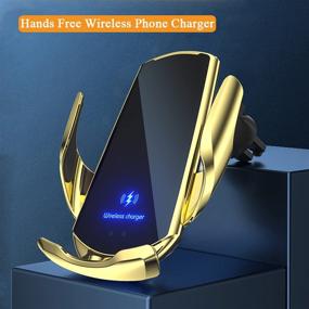 img 3 attached to Fast Charging Auto Clamping Car Wireless Charger Air Vent Car Phone Holder Mount Magnetic Charging Device Car Charger Compatible With IPhone 12/11/11ProMax/XS