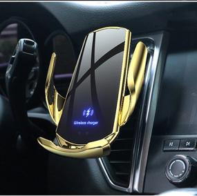 img 2 attached to Fast Charging Auto Clamping Car Wireless Charger Air Vent Car Phone Holder Mount Magnetic Charging Device Car Charger Compatible With IPhone 12/11/11ProMax/XS