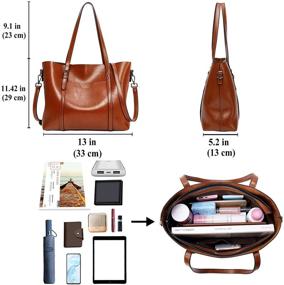 img 1 attached to JBTFFLY Satchel Handbags: Vintage 👜 Shoulder Women's Handbags & Wallets Guide