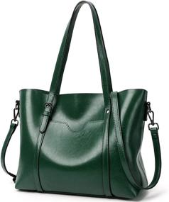 img 4 attached to JBTFFLY Satchel Handbags: Vintage 👜 Shoulder Women's Handbags & Wallets Guide