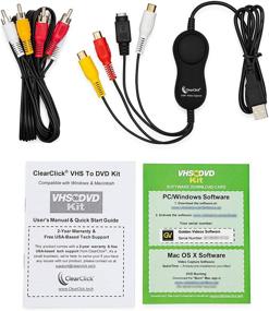 img 2 attached to 📼 Convert VHS tapes to DVD easily with ClearClick VHS to DVD Kit for PC & Mac - USB Device, Software, Instructions, & Tech Support - Capture Video from VCR, VHS, Hi8, Camcorders, Gaming Systems