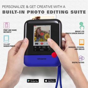 img 3 attached to 📸 Polaroid Pop Portable Instant Photo Printer & Digital Camera, 3x4 Prints, 20MP, Touchscreen Display, Wi-Fi, 1080p HD Video (Blue)