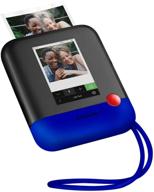 📸 polaroid pop portable instant photo printer & digital camera, 3x4 prints, 20mp, touchscreen display, wi-fi, 1080p hd video (blue) logo