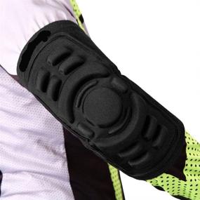 img 1 attached to 🏀 Ultimate Arm Support: Silicone Foam Elbow Brace Pad for Skateboarding, Basketball, and Football - Breathable, Padded Sleeve Protector