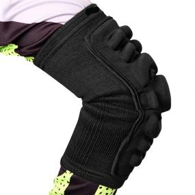 img 2 attached to 🏀 Ultimate Arm Support: Silicone Foam Elbow Brace Pad for Skateboarding, Basketball, and Football - Breathable, Padded Sleeve Protector