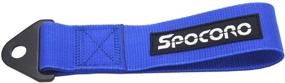 img 3 attached to Spocoro Blue Tow Strap with Embroidered Logo for Front or Rear Bumper Towing Hooks, Pack of 1 - Improved SEO