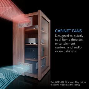 img 3 attached to 🌀 AC Infinity AIRPLATE S5: Quiet Cooling Fan System 8" for Home Theater AV Cabinets - Speed Control Included