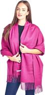 🧣 mariyaab lambswool oversized pashmina peacoat - women's accessories with scarves & wraps logo