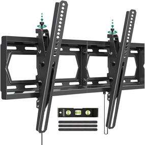 img 4 attached to 🖥️ Universal Low Profile Tilting TV Wall Mount Bracket for 42-70 Inch Flat Screen TVs | Smooth 17º Tilt | Fits 16/18/24" Studs | Max VESA 600x400mm | 100 lbs. Loading Capacity | Adjustable Leveling after Installation