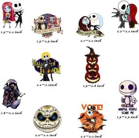 img 3 attached to 🎃 Halloween Nightmare Before Christmas Stickers - Set of 50 Waterproof Vinyl Stickers for Laptop, Skateboard, Water Bottles, Computer, Phone - Halloween Theme Decals (Halloween-50PCS)