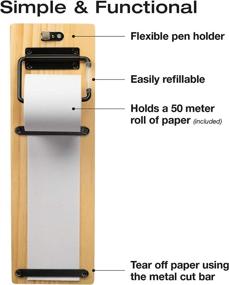 img 3 attached to 📋 Efficient Wall Mounted Note Paper Dispenser with 160ft Roll - Excello Global Products