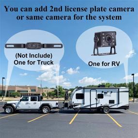 img 3 attached to 🚗 AMTIFO A13 HD RV Backup Camera: 7 Inch Monitor & 2nd License Plate Camera Support - Easy DIY Installation